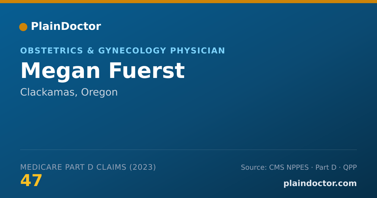 Shareable card for Megan Fuerst - Obstetrics & Gynecology Physician, Clackamas, OR