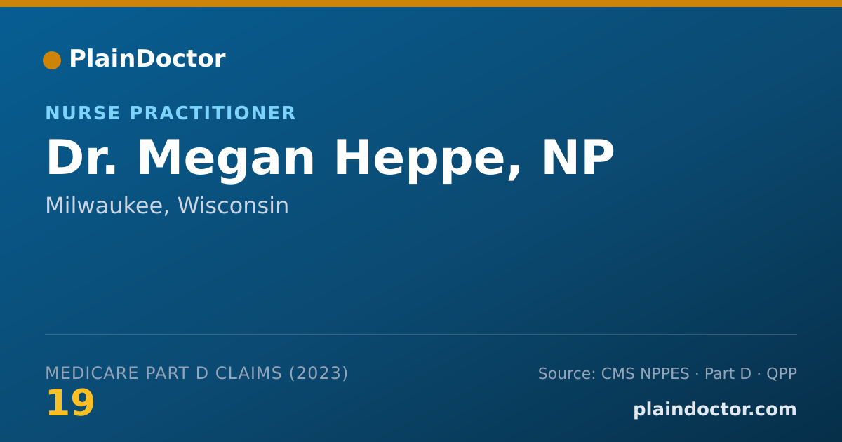 Shareable card for Megan Heppe, NP - Nurse Practitioner, Milwaukee, WI