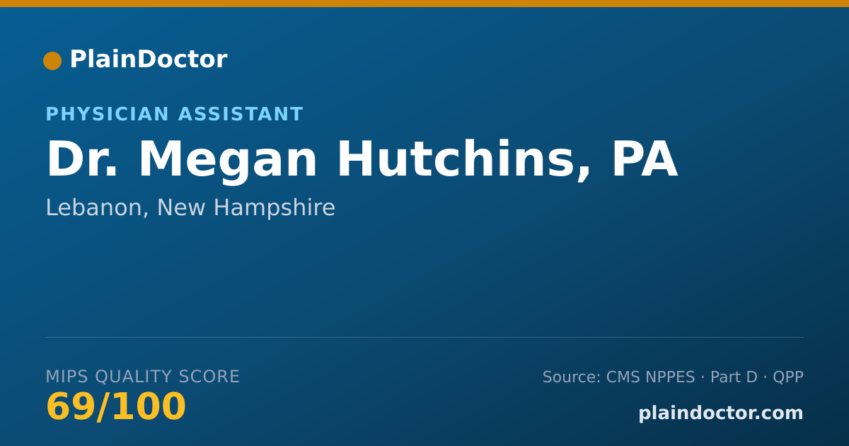 Shareable card for Megan Hutchins, PA - Physician Assistant, Lebanon, NH