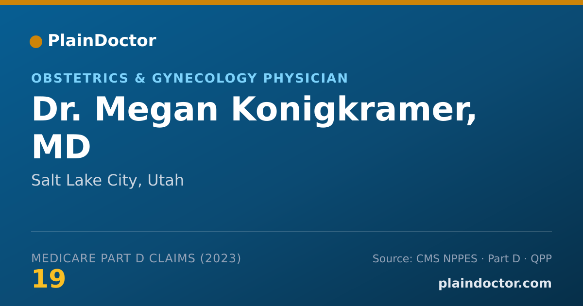 Shareable card for Megan Konigkramer, MD - Obstetrics & Gynecology Physician, Salt Lake City, UT
