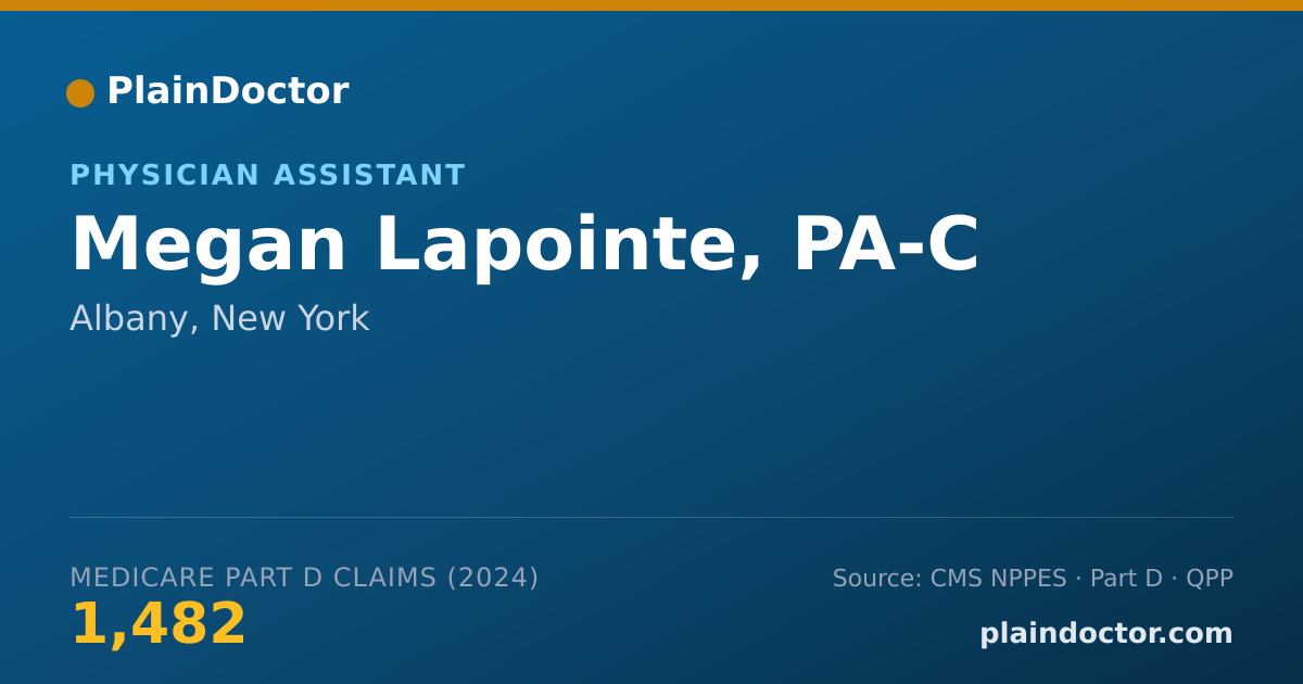 Shareable card for Megan Lapointe, PA-C - Physician Assistant, Albany, NY