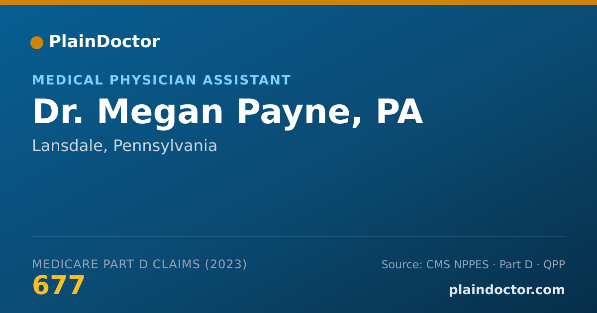 Shareable card for Megan Payne, PA - Medical Physician Assistant, Lansdale, PA