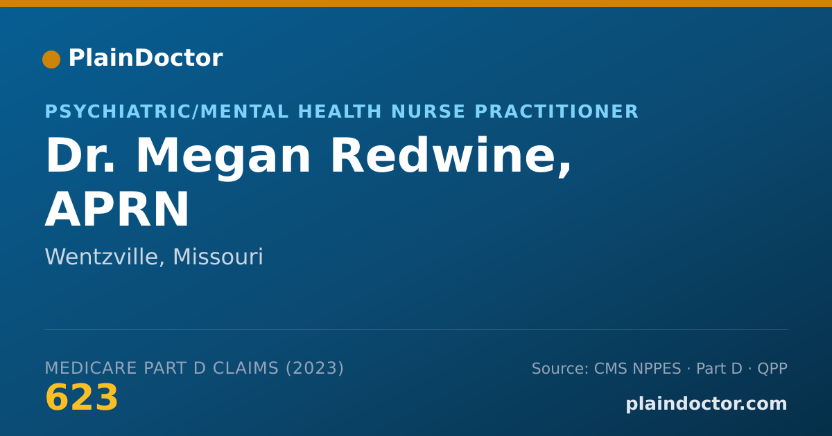 Shareable card for Megan Redwine, APRN - Psychiatric/Mental Health Nurse Practitioner, Wentzville, MO