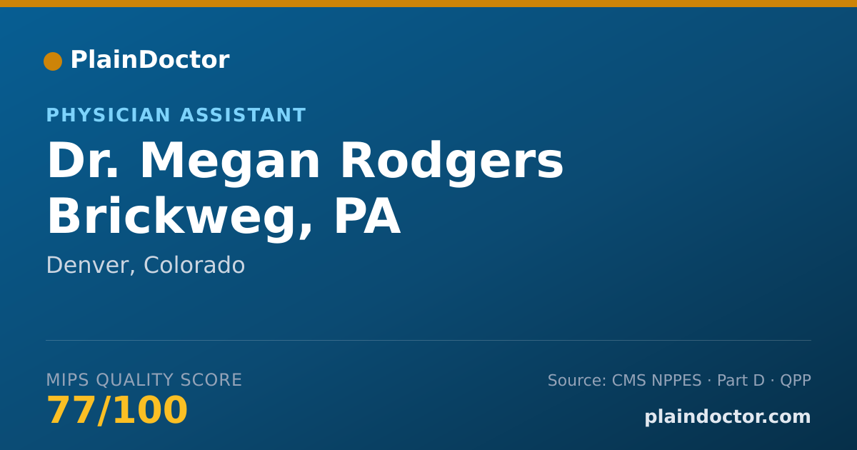 Shareable card for Megan Rodgers Brickweg, PA - Physician Assistant, Denver, CO