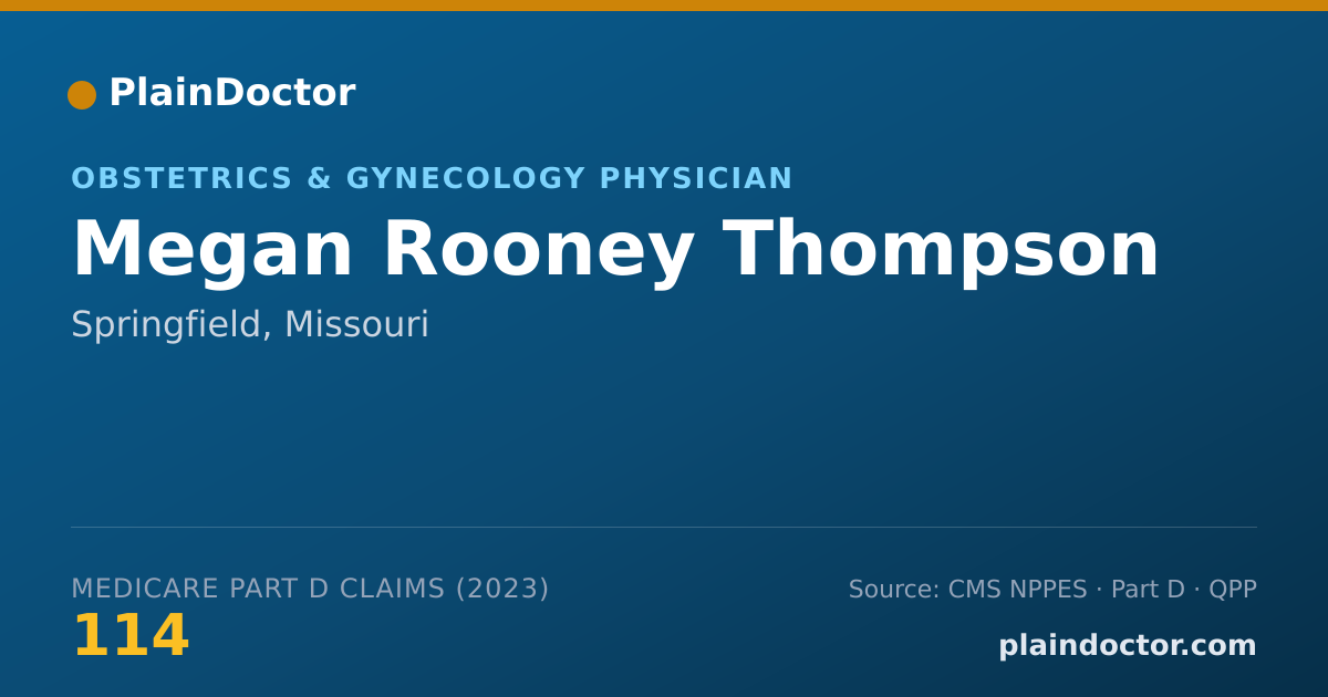 Shareable card for Megan Rooney Thompson - Obstetrics & Gynecology Physician, Springfield, MO
