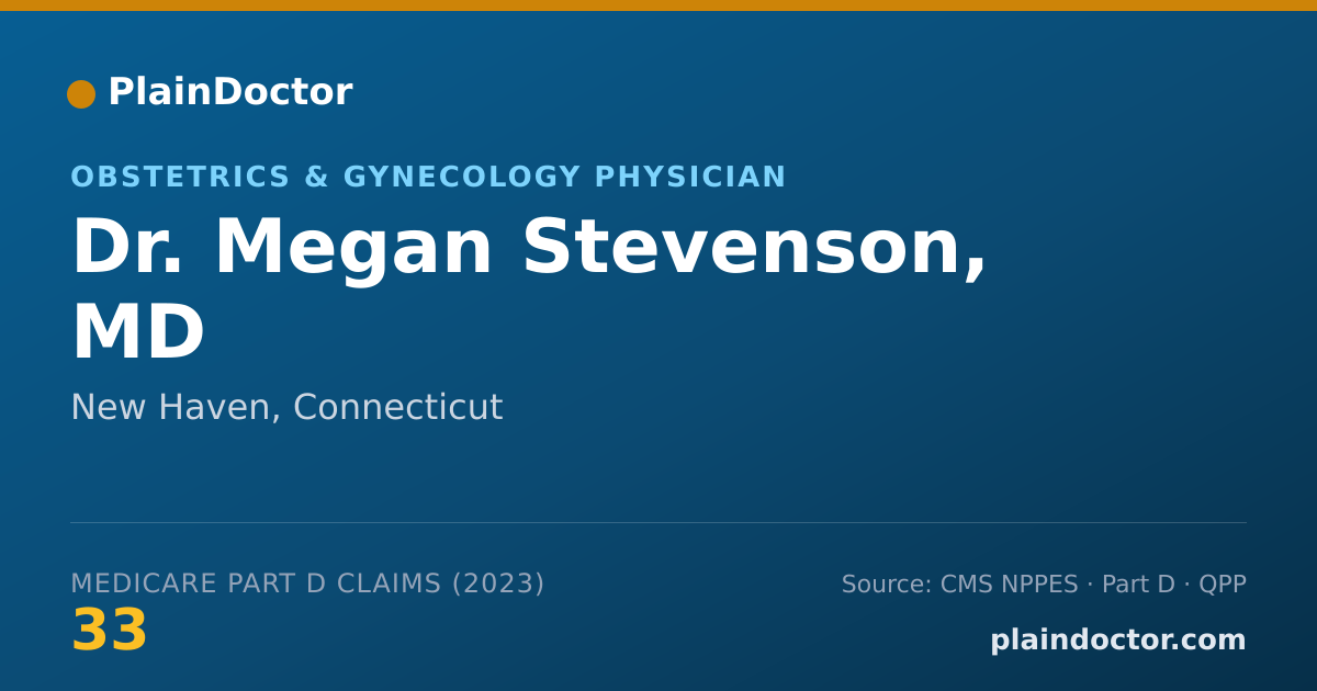Shareable card for Megan Stevenson, MD - Obstetrics & Gynecology Physician, New Haven, CT