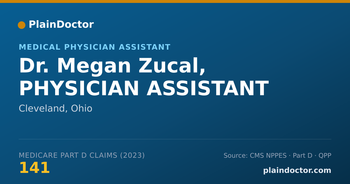 Shareable card for Megan Zucal, PHYSICIAN ASSISTANT - Medical Physician Assistant, Cleveland, OH