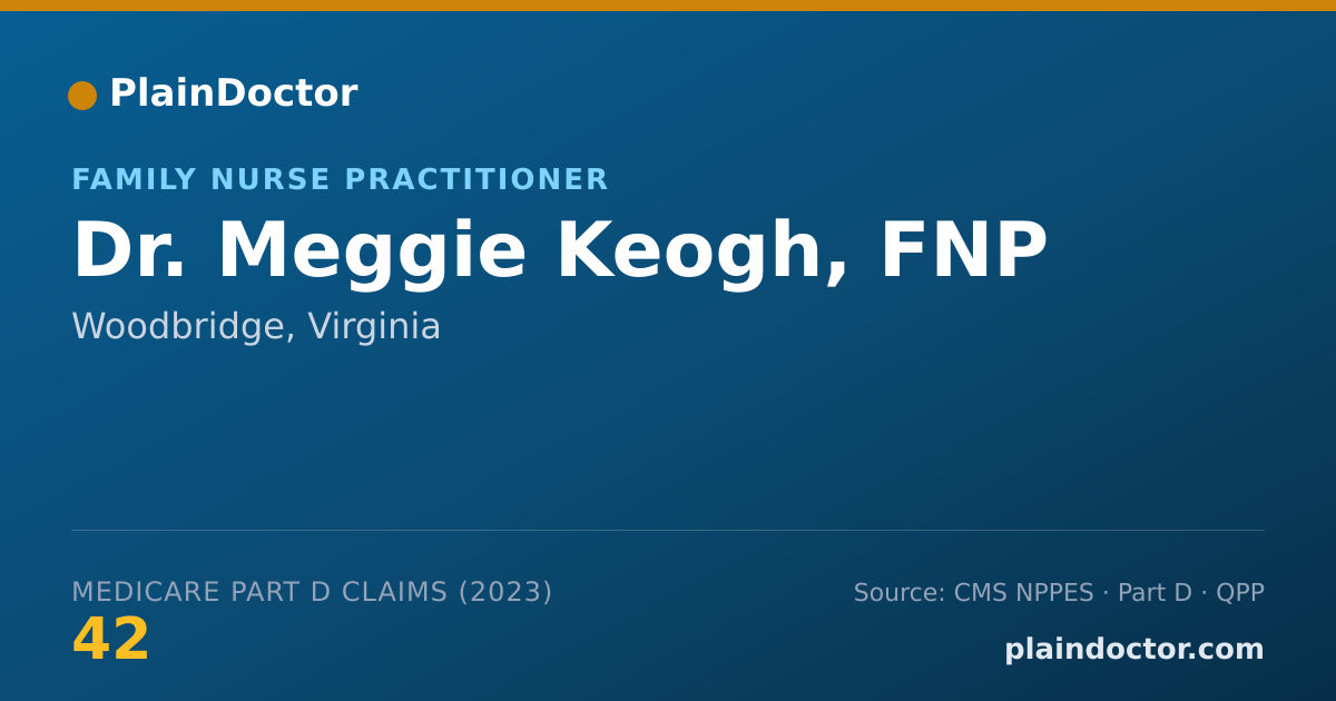 Shareable card for Meggie Keogh, FNP - Family Nurse Practitioner, Woodbridge, VA