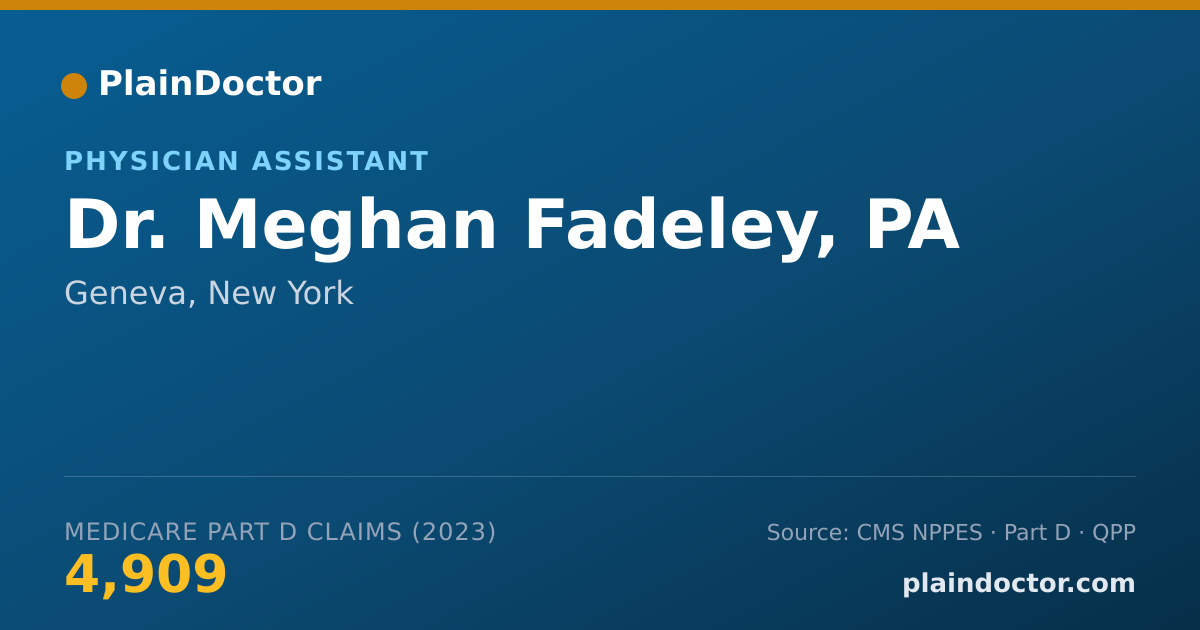 Shareable card for Meghan Fadeley, PA - Physician Assistant, Geneva, NY