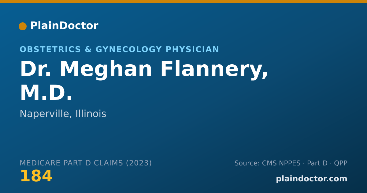 Shareable card for Meghan Flannery, M.D. - Obstetrics & Gynecology Physician, Naperville, IL