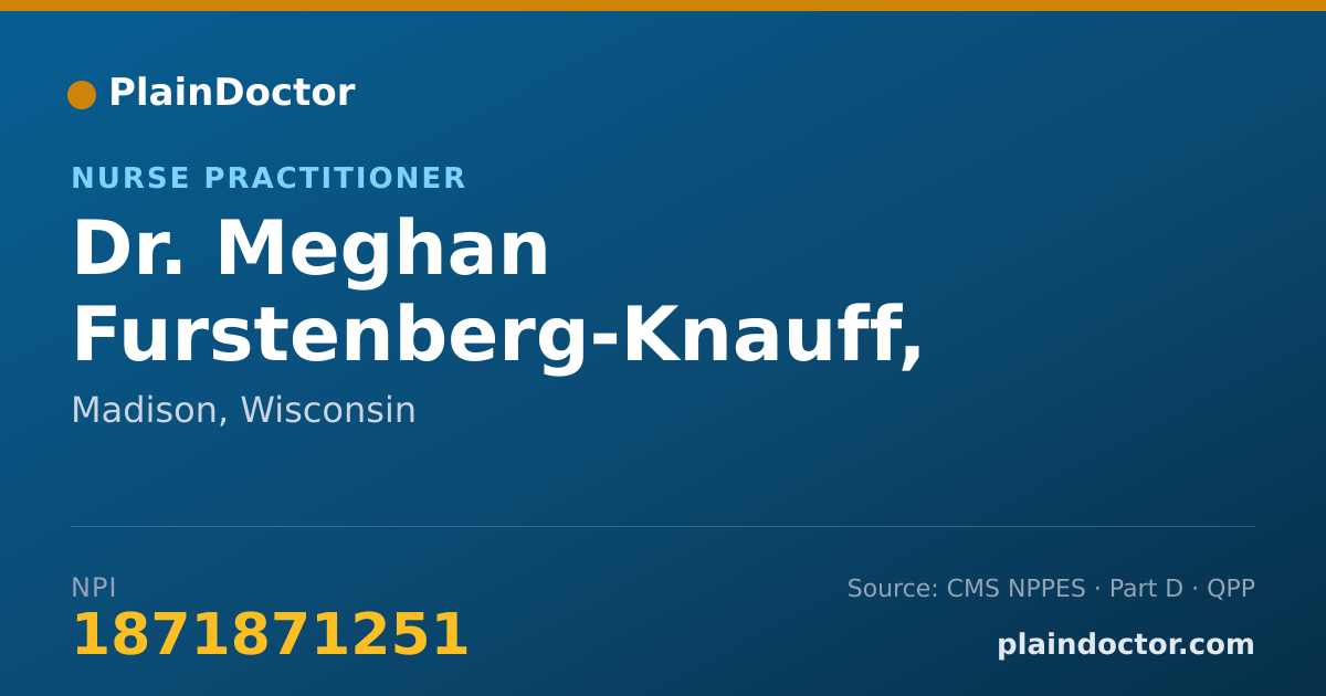 Shareable card for Meghan Furstenberg-Knauff, APNP - Nurse Practitioner, Madison, WI