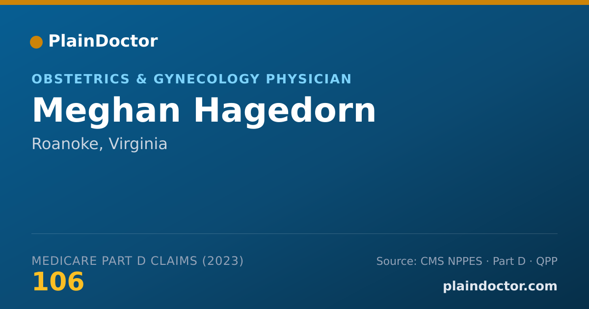 Shareable card for Meghan Hagedorn - Obstetrics & Gynecology Physician, Roanoke, VA