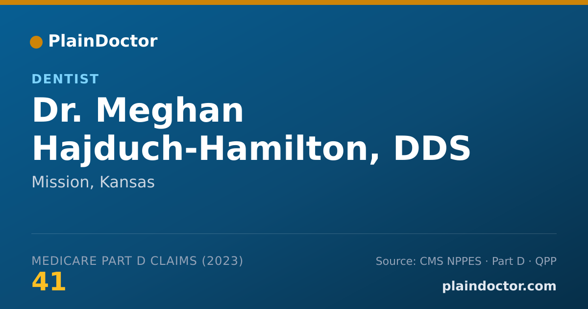 Shareable card for Meghan Hajduch-Hamilton, DDS - Dentist, Mission, KS