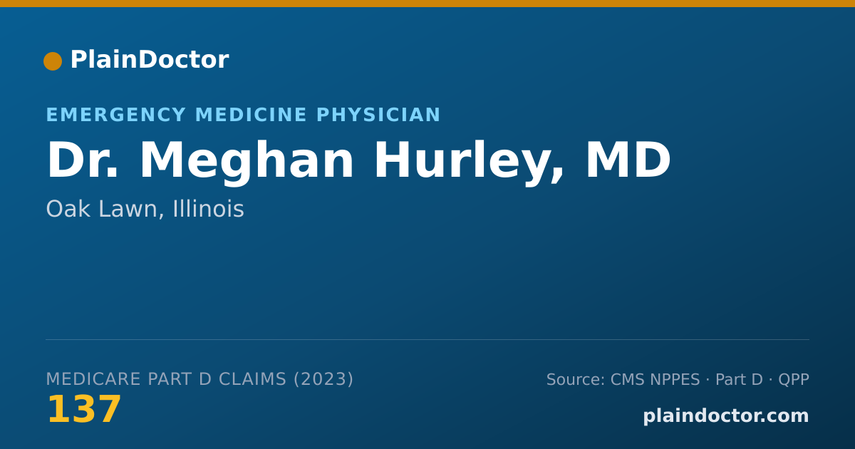 Shareable card for Meghan Hurley, MD - Emergency Medicine Physician, Oak Lawn, IL