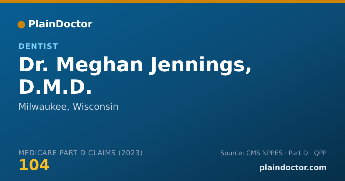 Shareable card for Meghan Jennings, D.M.D. - Dentist, Milwaukee, WI