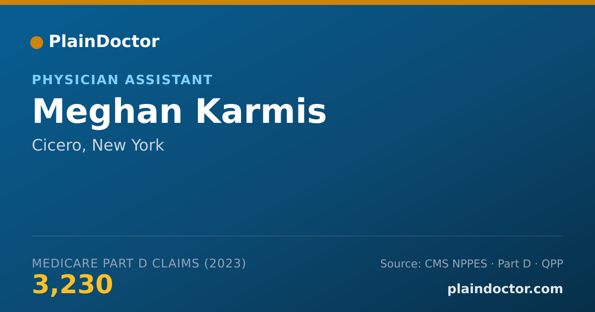 Shareable card for Meghan Karmis - Physician Assistant, Cicero, NY