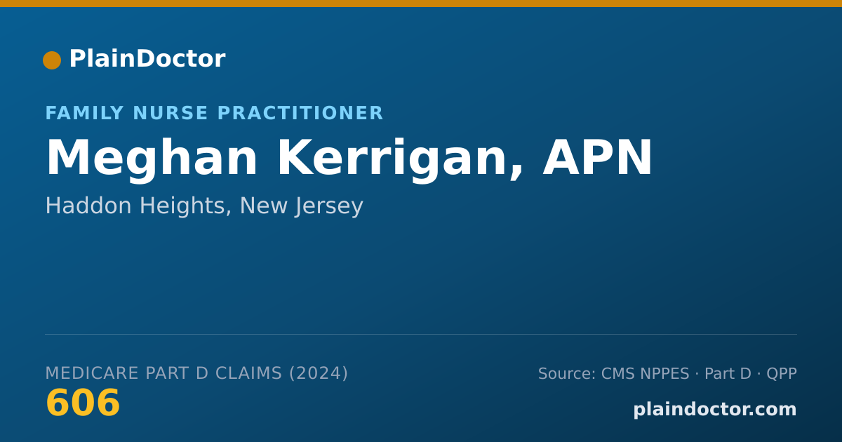Shareable card for Meghan Kerrigan, APN - Family Nurse Practitioner, Haddon Heights, NJ