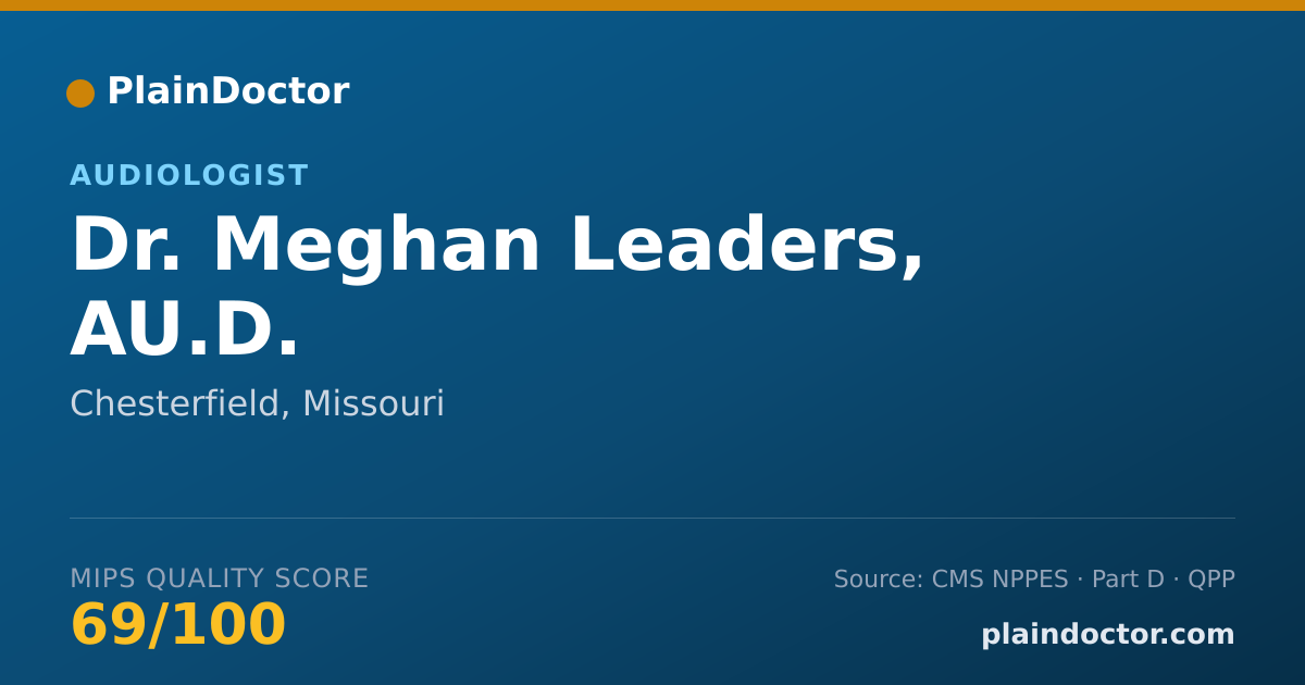 Shareable card for Meghan Leaders, AU.D. - Audiologist, Chesterfield, MO