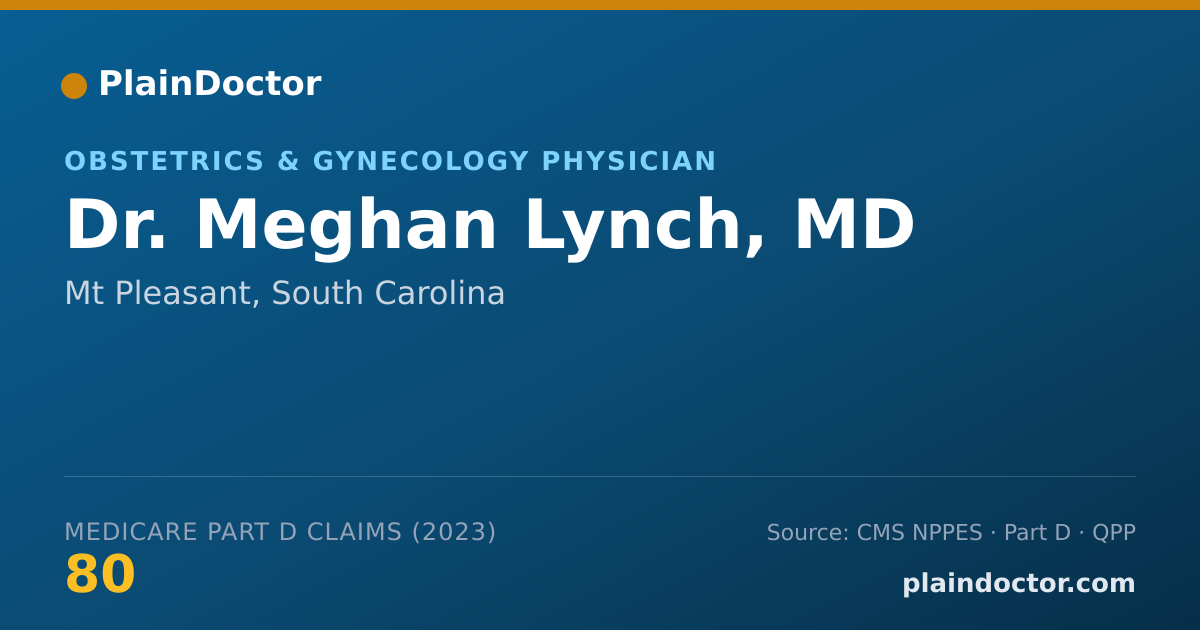 Shareable card for Meghan Lynch, MD - Obstetrics & Gynecology Physician, Mt Pleasant, SC