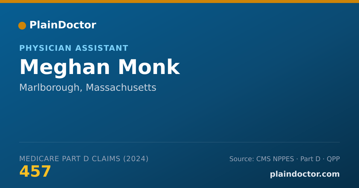 Shareable card for Meghan Monk - Physician Assistant, Marlborough, MA