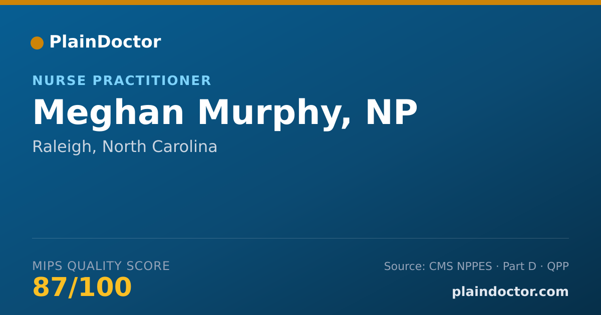 Shareable card for Meghan Murphy, NP - Nurse Practitioner, Raleigh, NC