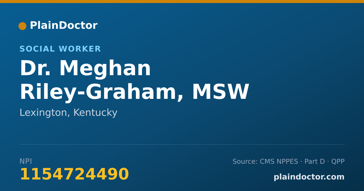 Shareable card for Meghan Riley-Graham, MSW - Social Worker, Lexington, KY