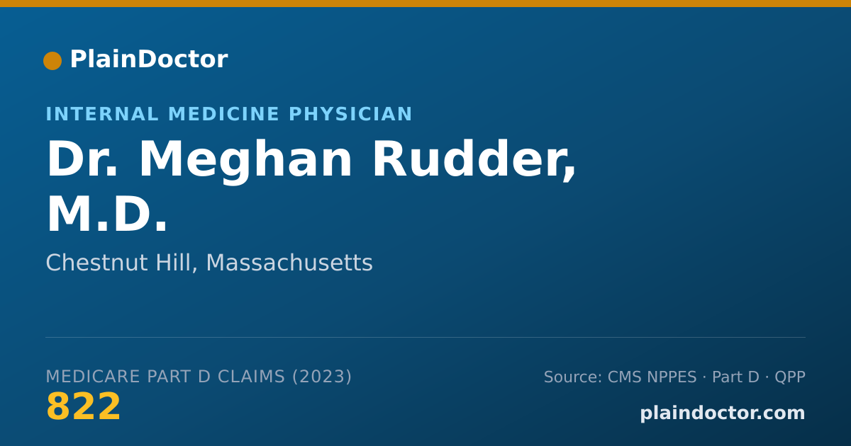 Shareable card for Meghan Rudder, M.D. - Internal Medicine Physician, Chestnut Hill, MA