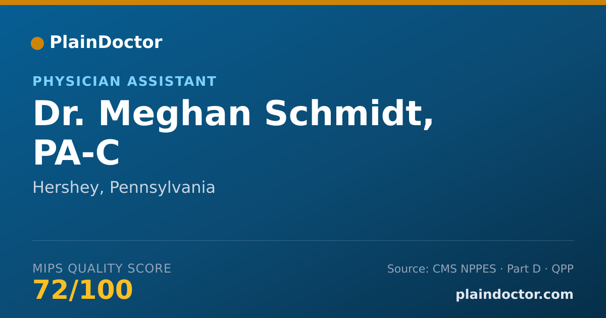 Shareable card for Meghan Schmidt, PA-C - Physician Assistant, Hershey, PA