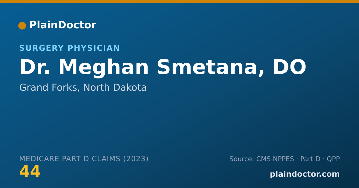 Shareable card for Meghan Smetana, DO - Surgery Physician, Grand Forks, ND