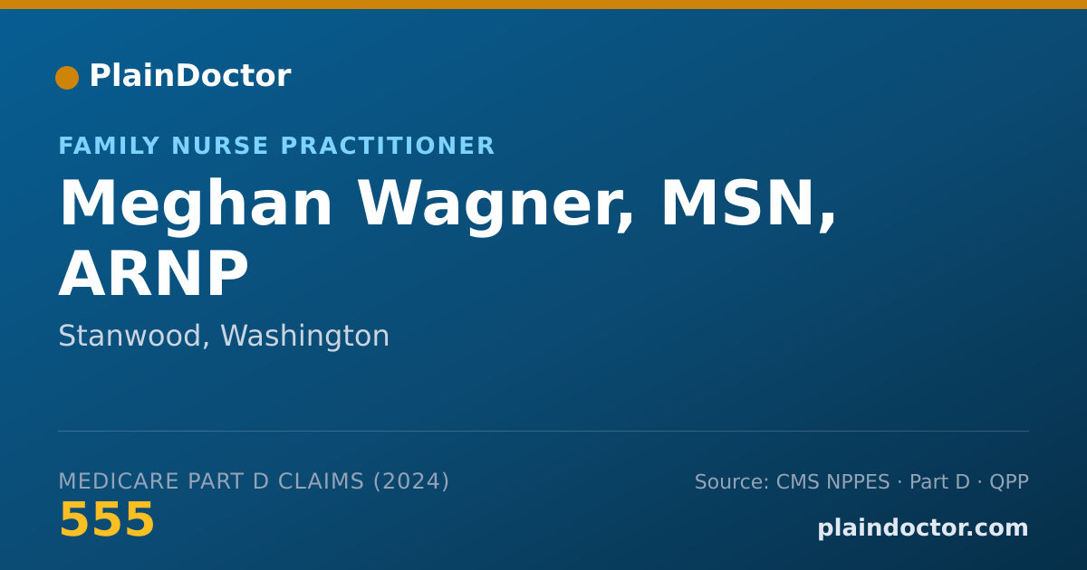 Shareable card for Meghan Wagner, MSN, ARNP - Nurse Practitioner, Stanwood, WA