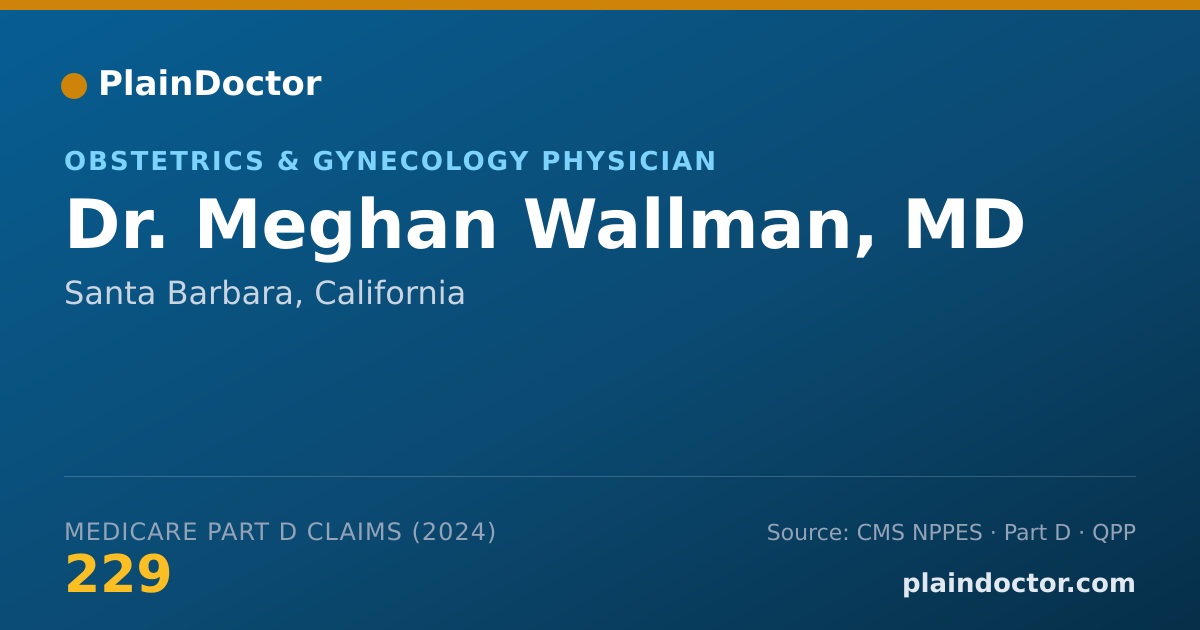 Shareable card for Meghan Wallman, MD - Obstetrics & Gynecology Physician, Santa Barbara, CA