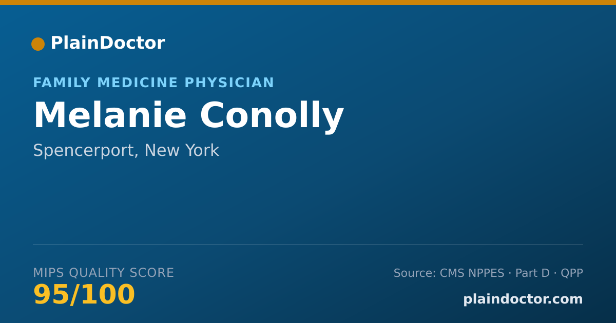 Shareable card for Melanie Conolly - Family Medicine Physician, Spencerport, NY
