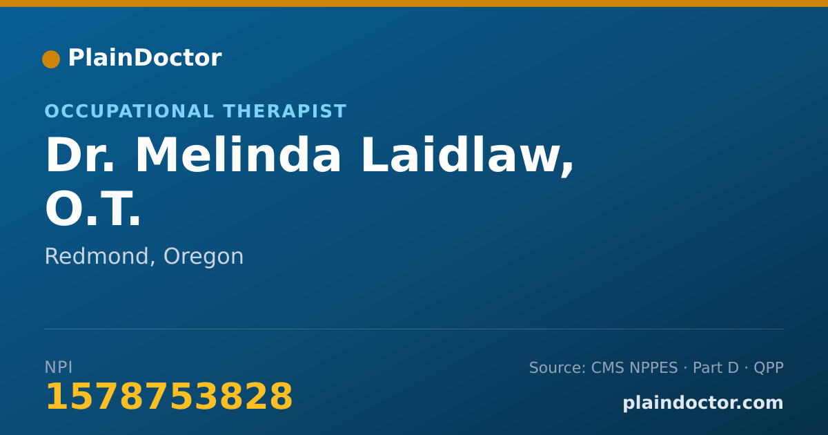Shareable card for Melinda Laidlaw, O.T. - Occupational Therapist, Redmond, OR