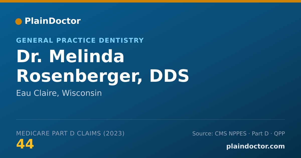 Shareable card for Melinda Rosenberger, DDS - General Practice Dentistry, Eau Claire, WI