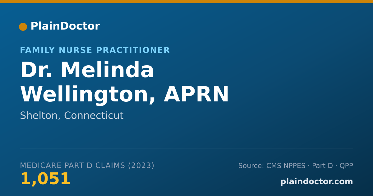 Shareable card for Melinda Wellington, APRN - Family Nurse Practitioner, Shelton, CT