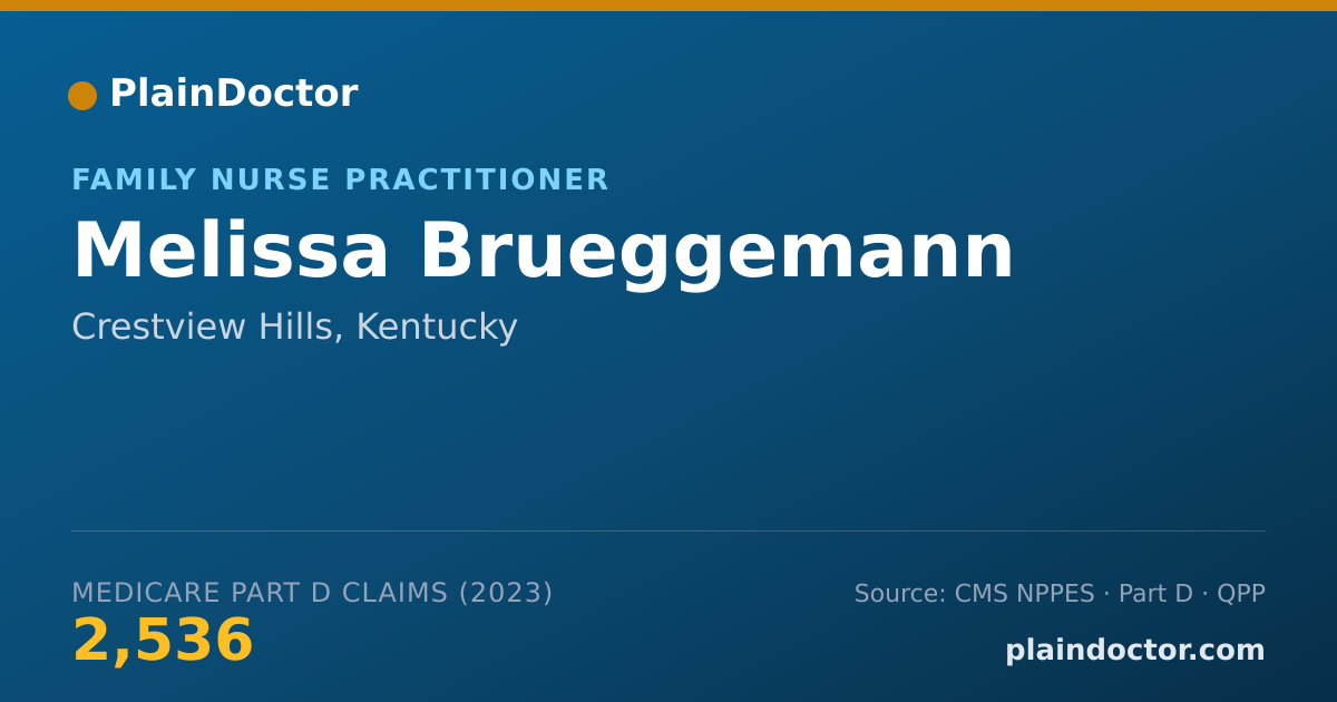 Shareable card for Melissa Brueggemann - Family Nurse Practitioner, Crestview Hills, KY