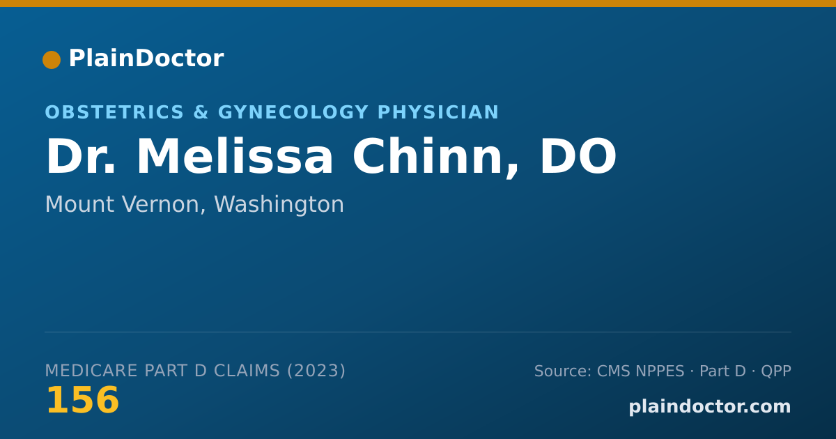 Shareable card for Melissa Chinn, DO - Obstetrics & Gynecology Physician, Mount Vernon, WA