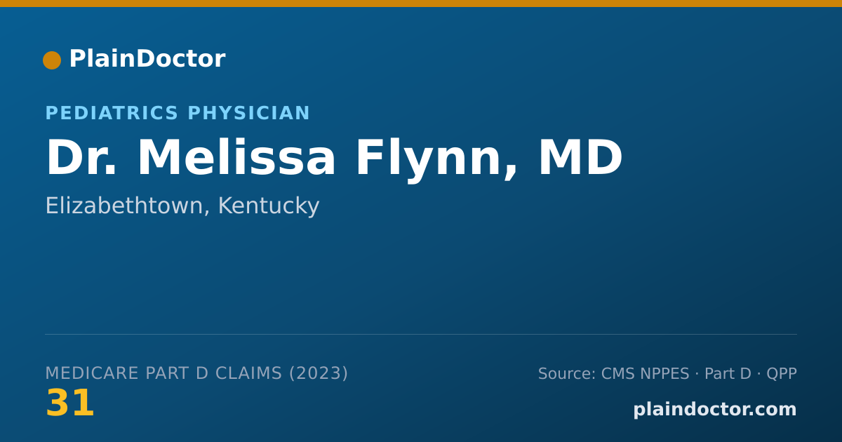 Shareable card for Melissa Flynn, MD - Pediatrics Physician, Elizabethtown, KY