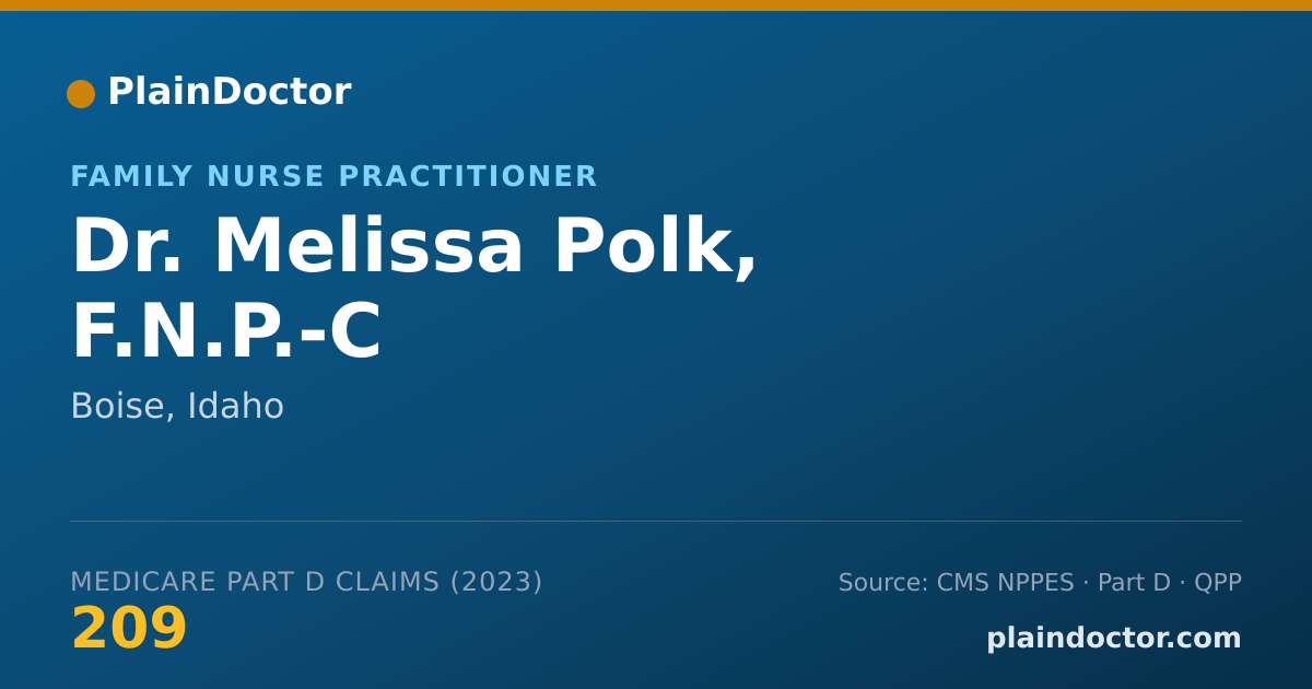 Shareable card for Melissa Polk, F.N.P.-C - Family Nurse Practitioner, Boise, ID