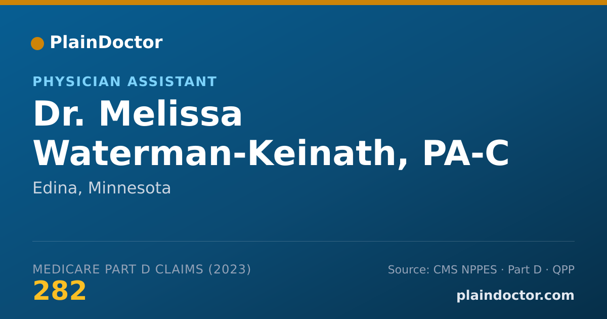 Shareable card for Melissa Waterman-Keinath, PA-C - Physician Assistant, Edina, MN