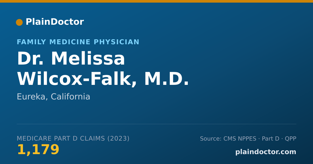 Shareable card for Melissa Wilcox-Falk, M.D. - Family Medicine Physician, Eureka, CA