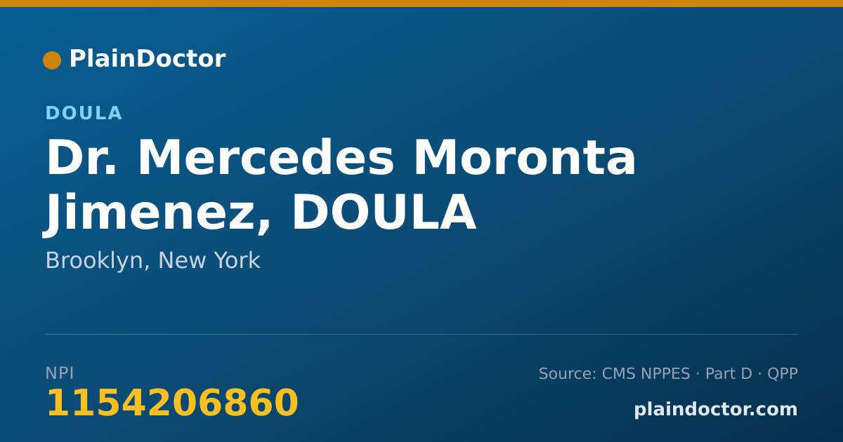 Shareable card for Mercedes Moronta Jimenez, DOULA - Doula, Brooklyn, NY