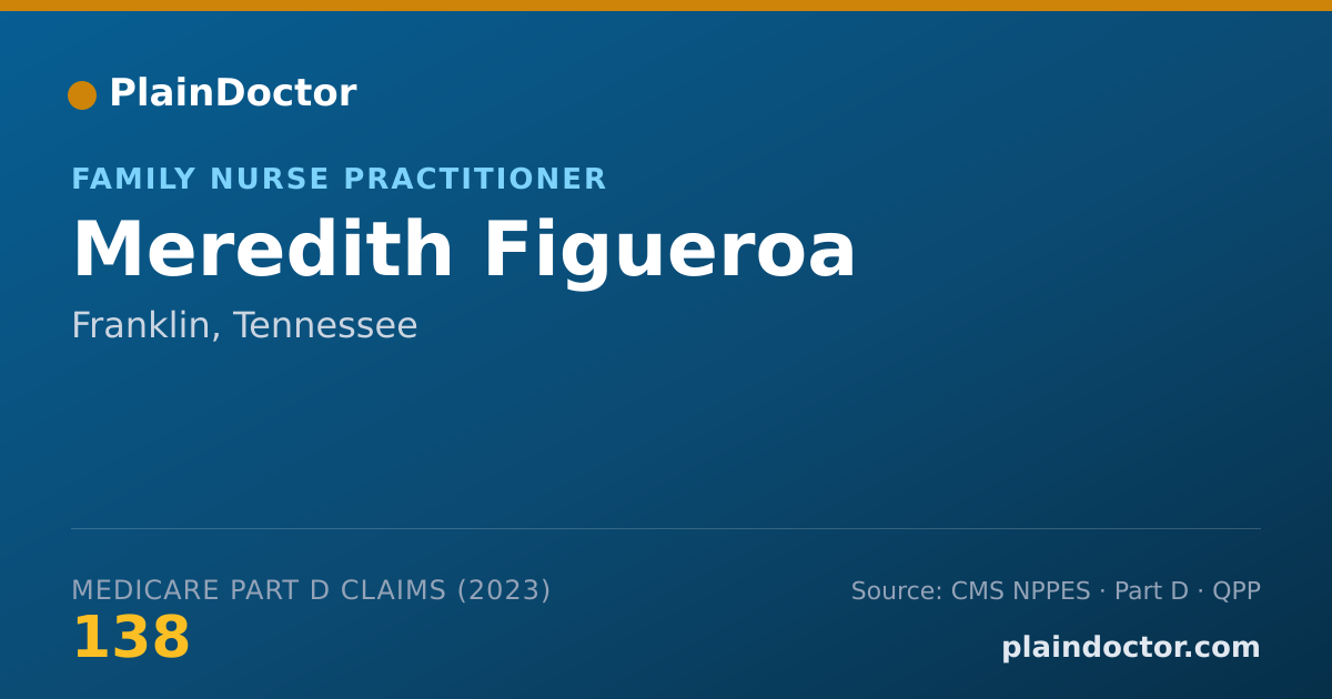 Shareable card for Meredith Figueroa - Family Nurse Practitioner, Franklin, TN