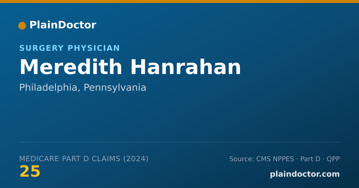 Shareable card for Meredith Hanrahan - Surgery Physician, Philadelphia, PA