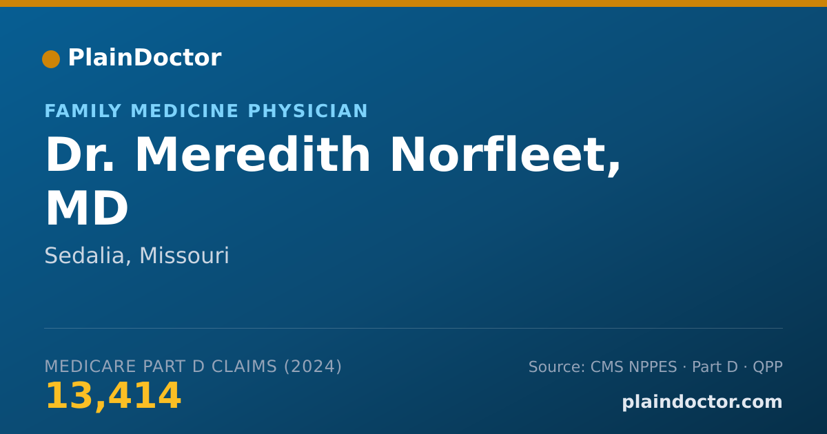 Shareable card for Meredith Norfleet, MD - Family Medicine Physician, Sedalia, MO