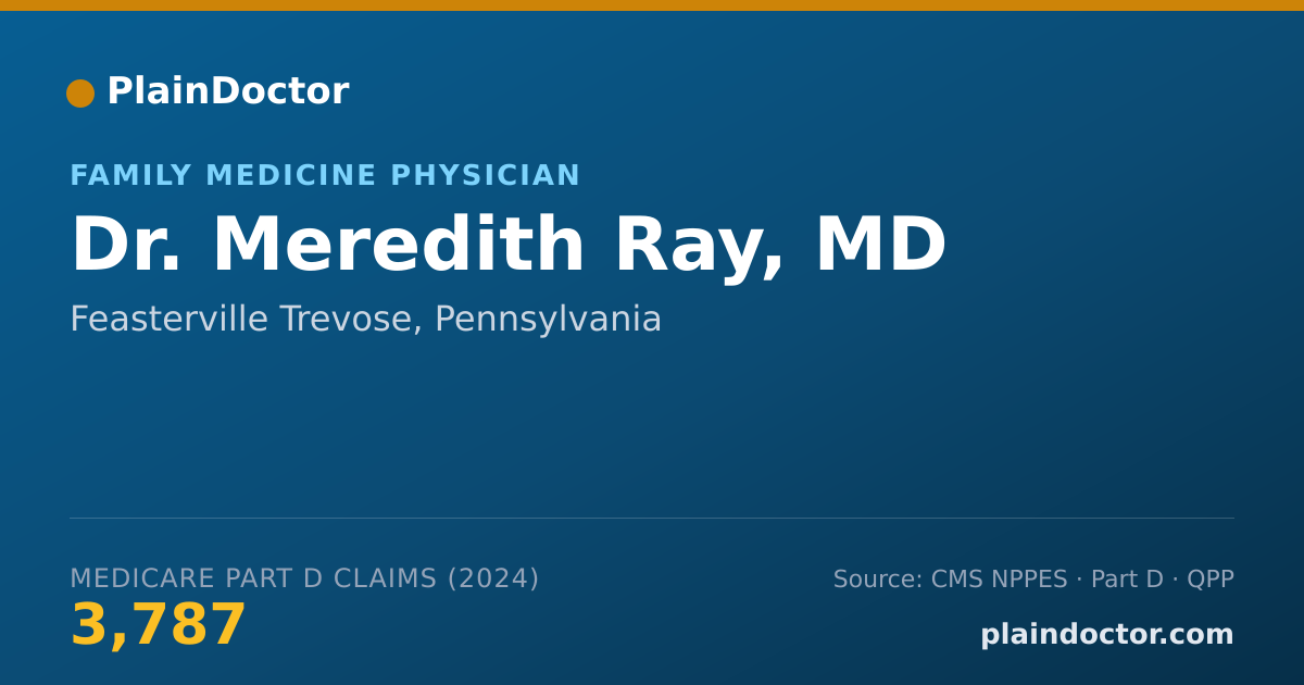Shareable card for Meredith Ray, MD - Family Medicine Physician, Feasterville Trevose, PA