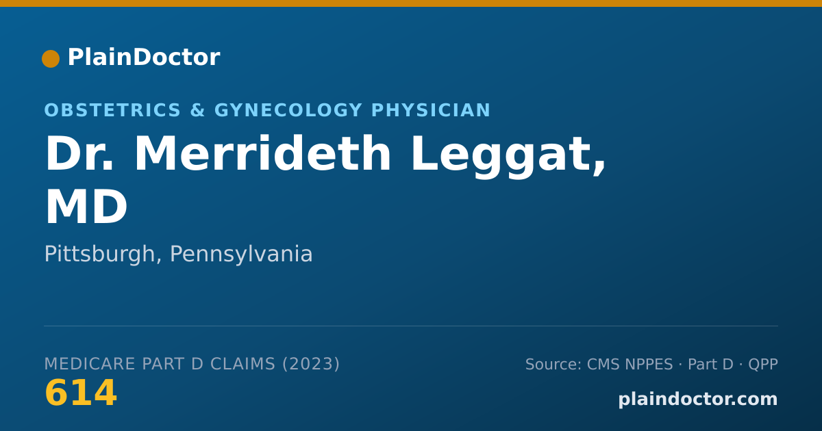 Shareable card for Merrideth Leggat, MD - Obstetrics & Gynecology Physician, Pittsburgh, PA