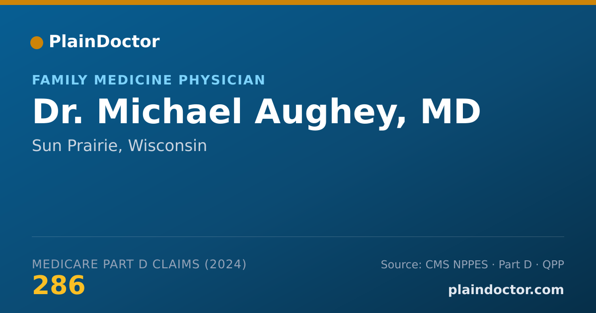 Shareable card for Michael Aughey, MD - Family Medicine Physician, Sun Prairie, WI