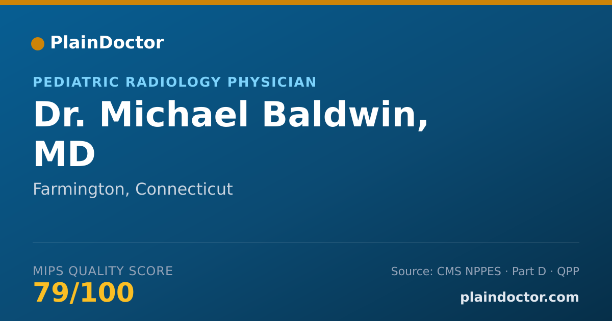 Shareable card for Michael Baldwin, MD - Pediatric Radiology Physician, Farmington, CT