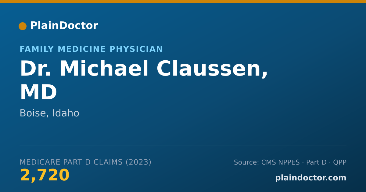 Shareable card for Michael Claussen, MD - Family Medicine Physician, Boise, ID